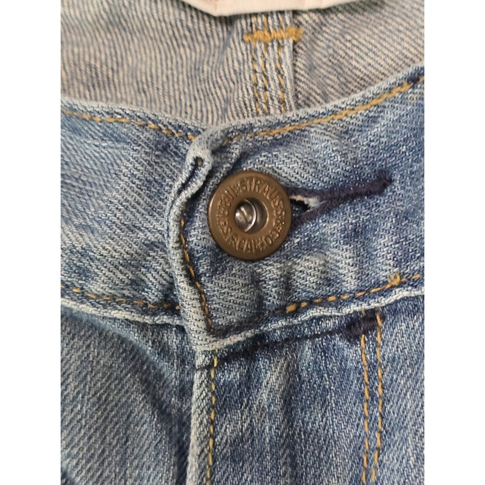 Y2K Women's Levi's 522 Ultra Low Rise Bootcut Denim Jeans Size 6M Medium Wash - Picture 8 of 10
